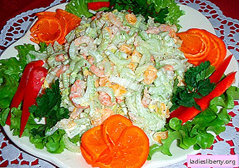 Salades originales - une sélection de recettes. Salades originales pour la table de fête et pour tous les jours.