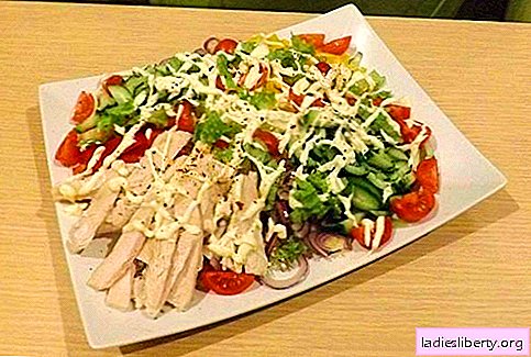 Salade met kipfilet - de vijf beste recepten. Hoe u salades met kipfilet op de juiste en heerlijke manier kunt bereiden.