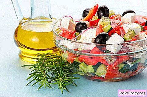 Salater med olivenolje - et utvalg av de beste oppskriftene. Hvordan ordentlig og deilig tilberede salater med olivenolje.