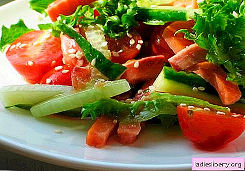 Salads with vegetable oil - the five best recipes. How to properly and deliciously prepare salads with vegetable oil.