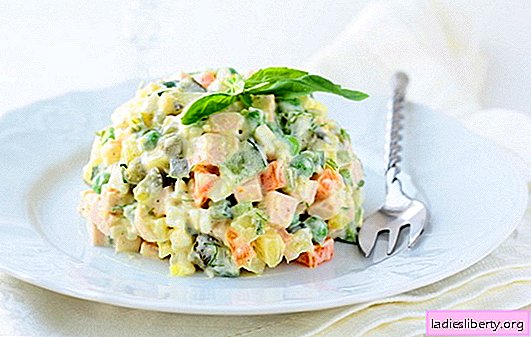 Wintersalate mit Wurst: für lange Winterabende. Rezepte von Salaten "Winter" mit Würstchen: klassisch, einfach, Restaurant