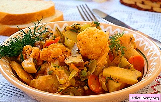 الحساء الأكثر شعبية هو الخضروات ، مع الملفوف والبطاطا. وصفات للصيام الخفيف - يخنة الخضار مع الملفوف والبطاطا