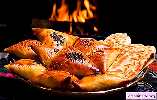 Samsa - step by step recipes for delicious meat triangles. We cook at home traditional and puff samsa according to step by step recipes