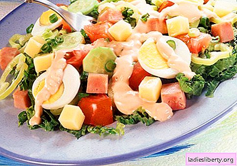 Salade du chef - une sélection des meilleures recettes. Comment bien et savoureux cuisiner un chef.