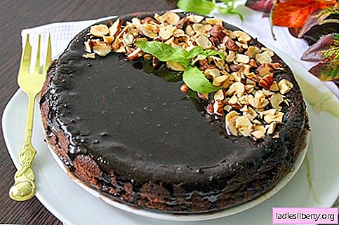 Chocolate cupcake with chocolate icing and hazelnuts