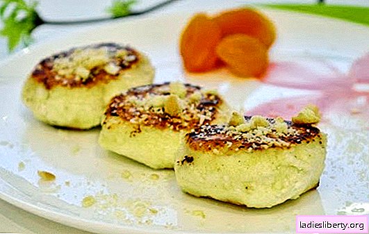 Käsekuchen mit getrockneten Aprikosen - Dessert kann nützlich sein! Eine Auswahl von schrittweisen Rezepten für Käsekuchen mit getrockneten Aprikosen und Ananas, Rosinen, Pflaumen