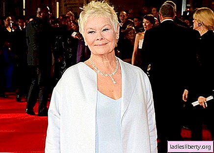 Judy Dench impressed everyone with an unusual decoration at the premiere of Skyfall (photo).