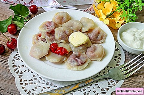 Sweet dumplings with cherries - unusual and appetizing!