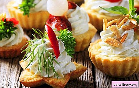 Sweet snacks - desserts for the mood! We prepare various sweet snacks in tartlets, from fruits, biscuits, condensed milk, cottage cheese