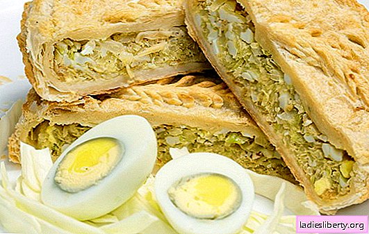 Blätterteigkuchen mit Zwiebeln, Eiern: mit und ohne Hefe. Original Rezepte für Blätterteigzwiebeln und Eierkuchen