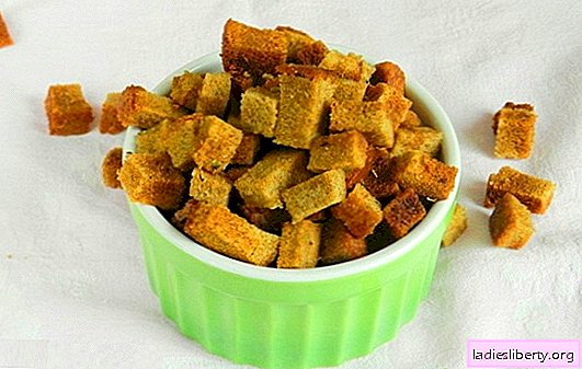 Crackers with garlic - a brilliant invention of thrifty culinary! Recipes unmatched appetizers and dishes of stale bread "in a hurry"
