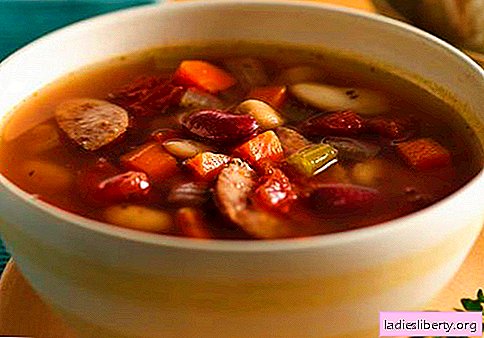 Soupe à la saucisse - recettes éprouvées. Comment bien et savoureux cuire la soupe avec des saucisses.