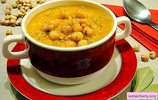 ヒヨコ豆入りスープ-日替わりメニューのオリエンタルノート。ひよこ豆とおいしい、香りと珍しいスープのための古いものと新しいレシピ