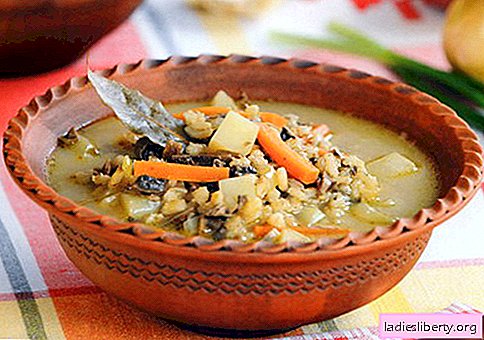 जौ का सूप - सिद्ध व्यंजनों। जौ के साथ सूप को ठीक से और स्वादिष्ट पकाने के लिए कैसे।