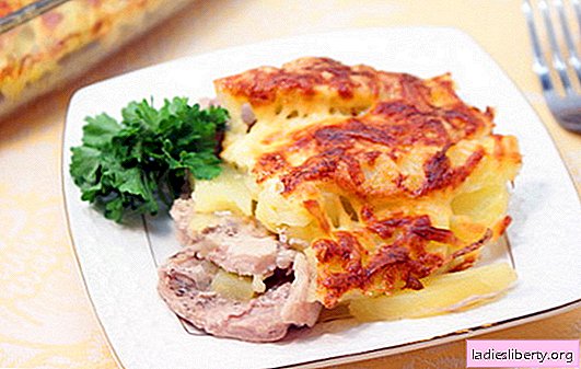 Pork in French with potatoes - delicious! French pork recipes with potatoes: in the oven, slow cooker, in a pan