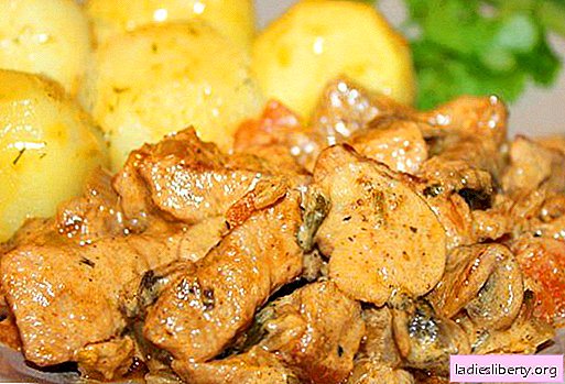Pork with mushrooms - the best recipes. How to cook pork with mushrooms correctly and tasty.