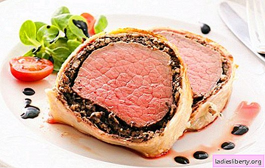 Pork in the dough - flavored meat to garnish or snack. Pork recipes in pastry in the oven and in a pan: with mushrooms, apricots, cranberries