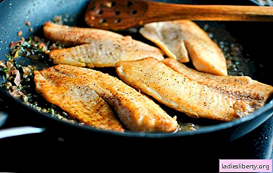 Tilapia in a pan - juicy, tender and tasteful. Simple recipes fried with crispy crust and tender stewed tilapia in a pan