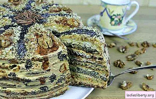 Gâteau "Le caprice des dames" - offrez-vous un bonbon! Recettes de gâteaux au miel, pavot, noix, chocolat