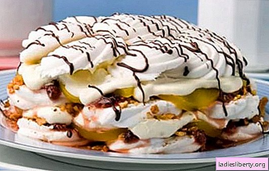 Marshmallow cake without baking - a piggy bank of ideas for confectioners. Recipes of "cold" marshmallow cakes: without baking - also tasty