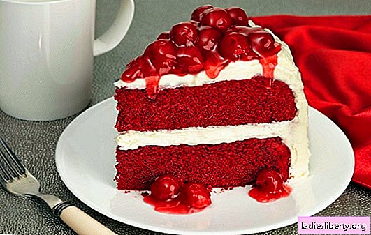 كعكة "المخملية الحمراء" - علاج مشرق ، لذيذ. أفضل الوصفات لكعكة "ريد فيلفيت" الشهيرة مع وبدون البنجر