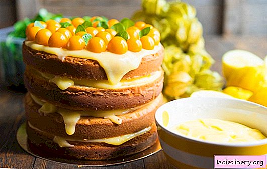 Kook sidruniga - meeleolu laeng! Hämmastavate linnupiimakookide retseptid manna ja sidruniga, küpsised ja paljud teised