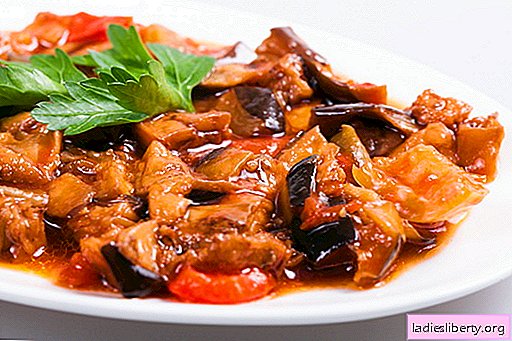 Stewed eggplant - the best recipes. How to cook stewed eggplants correctly and tasty.