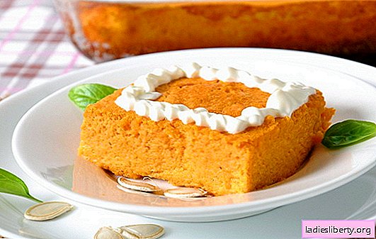 Cottage cheese casserole with pumpkin - ruddy joy for children and adults. Recipes of the best cottage cheese casseroles with pumpkin