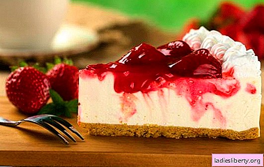 Gâteau aux fraises - l'incarnation de la tendresse. Recettes de gâteaux au fromage blanc avec des fraises: biscuit, gelée, biscuits