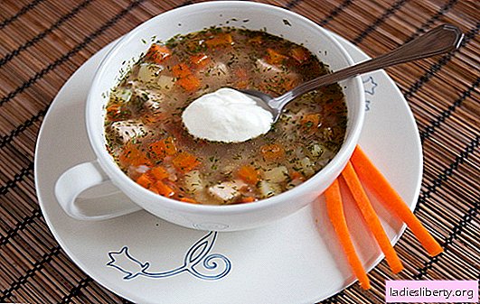 "Dieta" universal: sopa de trigo sarraceno con pollo. Recetas de sopas de alforfón con pollo, champiñones, cereales o verduras.