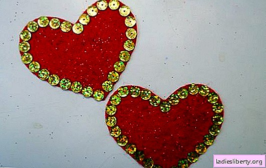 Do-it-yourself valentine felt felt: to Valentine's Day! We master cute valentines from felt and sequins: a master class with a photo