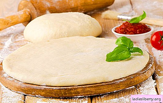 Delicious pizza dough - the best recipes. How to cook a delicious pizza dough: on yeast, on kefir, on mineral water