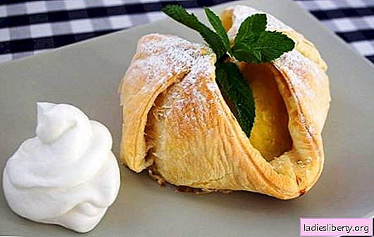 Baked apples in the dough - original! Recipes of apples baked in pastry puff, shortbread, yeast