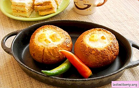 Ομελέτα σε ψωμί - αν απλά κουρασμένος! Συνταγές αυθεντικών τηγανισμένων αυγών σε ψωμί με τυρί, λουκάνικο, ντομάτες