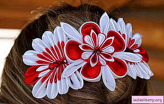 Hairpins made of satin ribbons: how to do it yourself? We create jewelry, hairpins from satin ribbons with my daughter!