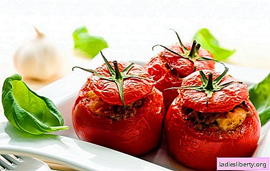 Ψητές ντομάτες με κιμά - ζουμερά, νόστιμα, πρωτότυπα. Μια επιλογή από τις καλύτερες συνταγές για ψημένες ντομάτες με κιμά