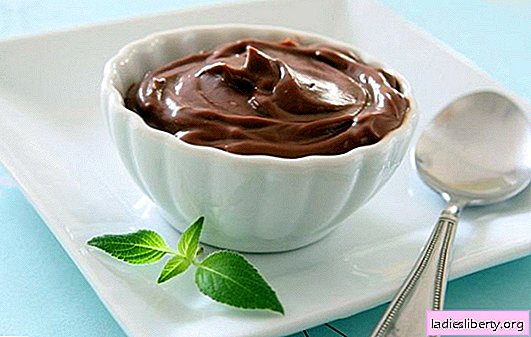 كريم شوكولاتة الكاسترد يتحول إلى لذيذ! وصفات الكسترد الشوكولاته للنقع ، وملء وتزيين