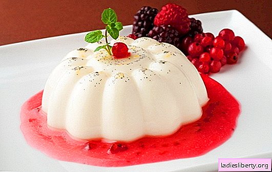Sour cream jelly - indulge in healthy sweets! Sour cream jelly recipes with vanilla, cocoa, fruit, cottage cheese, chocolate